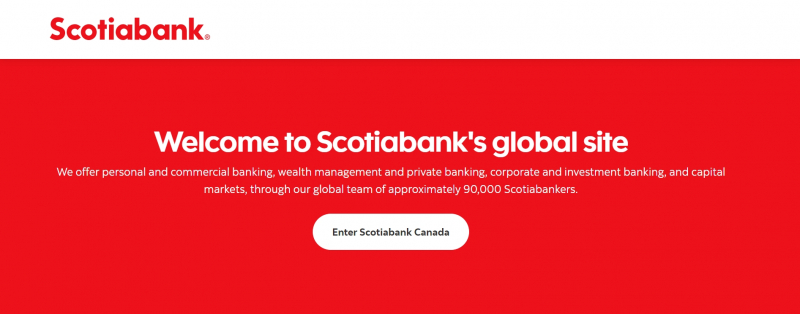 Screenshot via	scotiabank.com