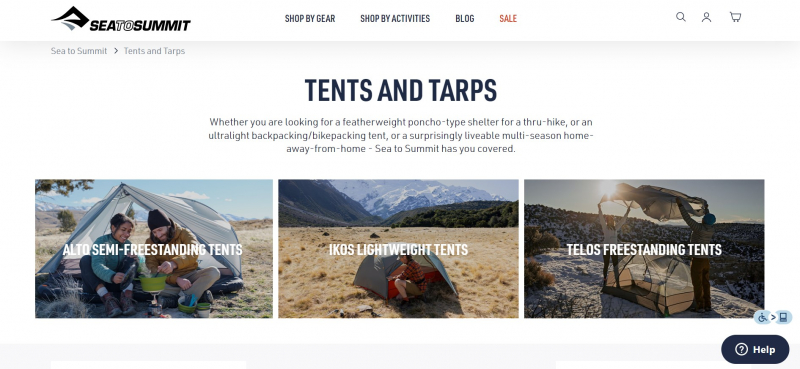 Screenshot via https://seatosummit.com/collections/camping-tents-tarps