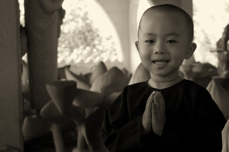 Monk, Nun, Religion - Photo on Pixabay (https://pixabay.com/photos/monk-nun-religion-pray-temple-1741931/)