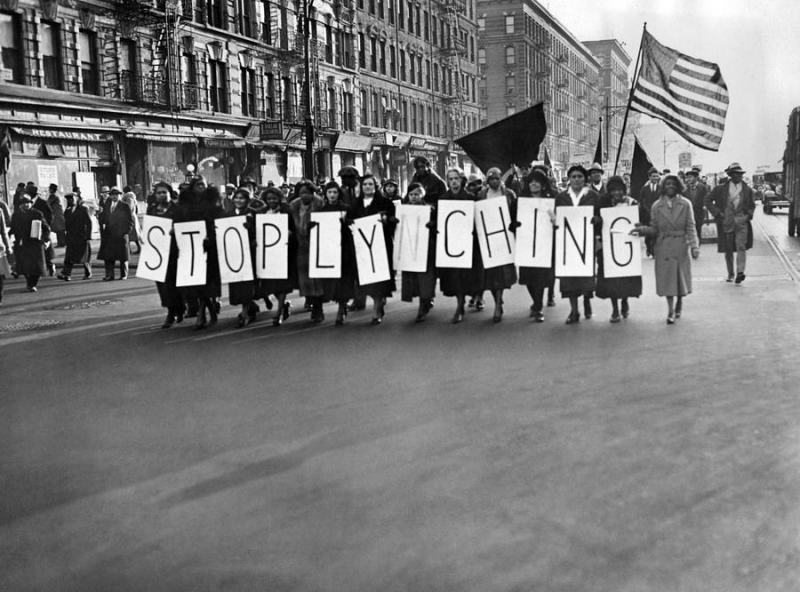 Photo:  Fine Art America - Harlem Protests The Scottsboro Verdict Photograph by Everett