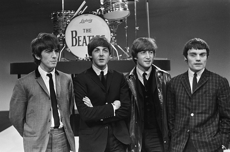 Photo on Wikimedia Commons https://commons.wikimedia.org/wiki/File:The_Beatles_with_Jimmie_Nicol_916-5098.jpg