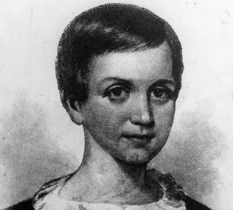 Emily Dickinson as a child - Photo: https://www.factinate.com/