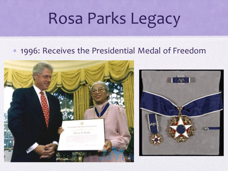 Photo:  SlidePlayer - Presidential Medal of Freedom
