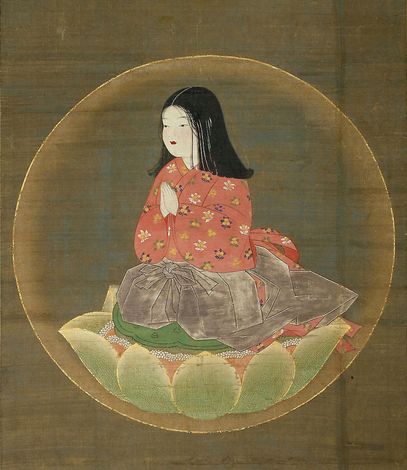 Shingon Buddhism - Photo on Wikimedia Commons (https://commons.wikimedia.org/wiki/Category:Shingon_Buddhism#/media/File:Painting_of_Chigo_Daishi_with_Goyuigo_Inscription,_15th_century_-_Crop_and_contrast.jpg)