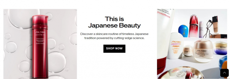 Screenshots via shiseido.com