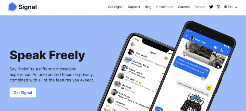 Signal — Best for Private Messaging