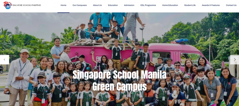 Screenshot of https://singaporeschools.ph/