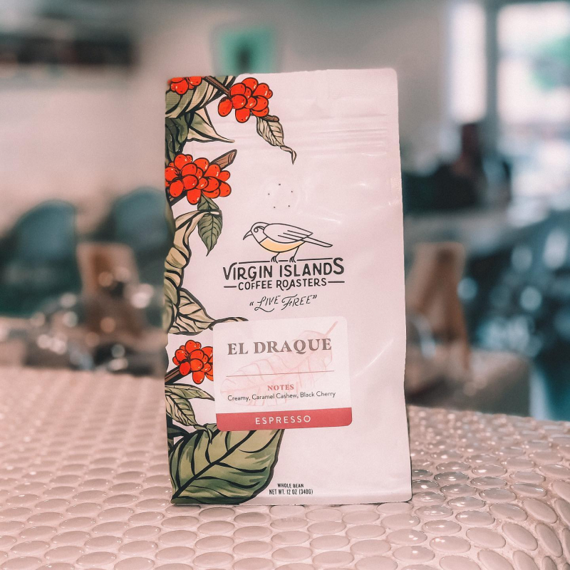 Virgin Islands Coffee Roasters takes the name El Draque to name its products - Photo: virginislandscoffeeroasters.com
