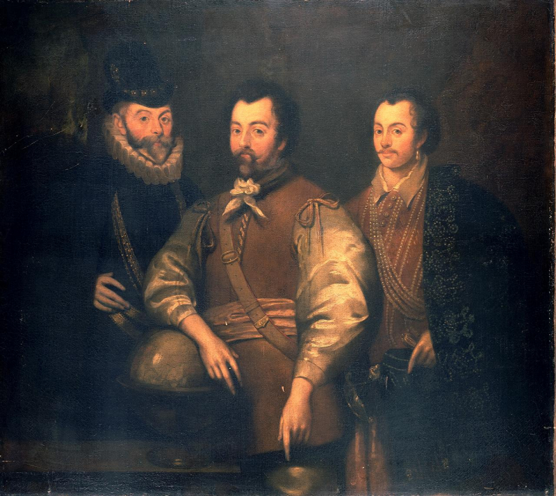 Thomas Cavendish, Sir Francis Drake and Sir John Hawkins - Photo: rmg.co.uk