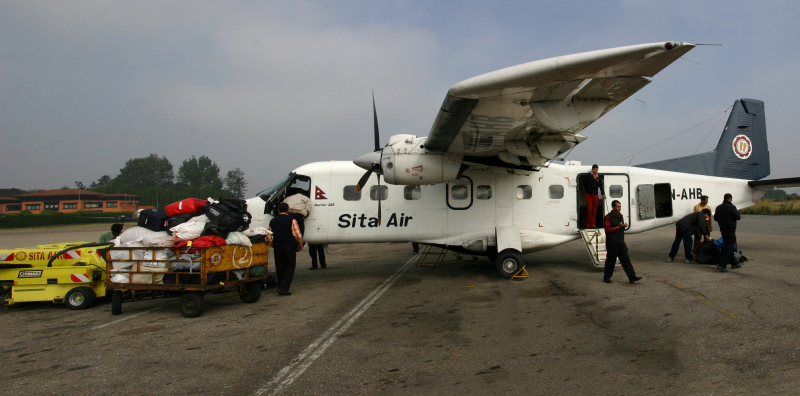 Photo by Gerd Eichmann on  Wikimedia Commons (https://commons.wikimedia.org/wiki/File:Kathmandu-Domestic_Airport-08-Dornier_228-2007-gje.jpg)