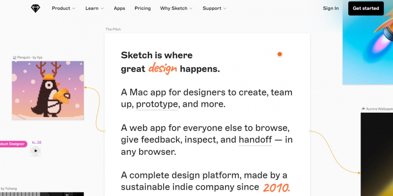 Sketch's website