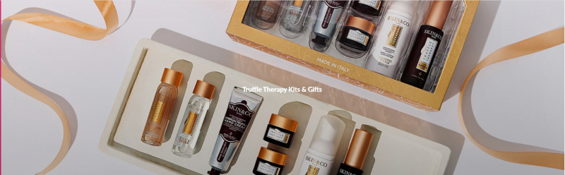 Screenshot of https://skinandco.com/collections/truffle-therapy-kits-gifts