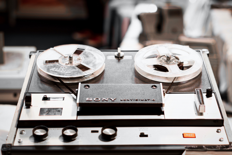 Photo by Oussama Bergaoui: https://www.pexels.com/photo/black-and-grey-sony-reel-tape-player-2267633/