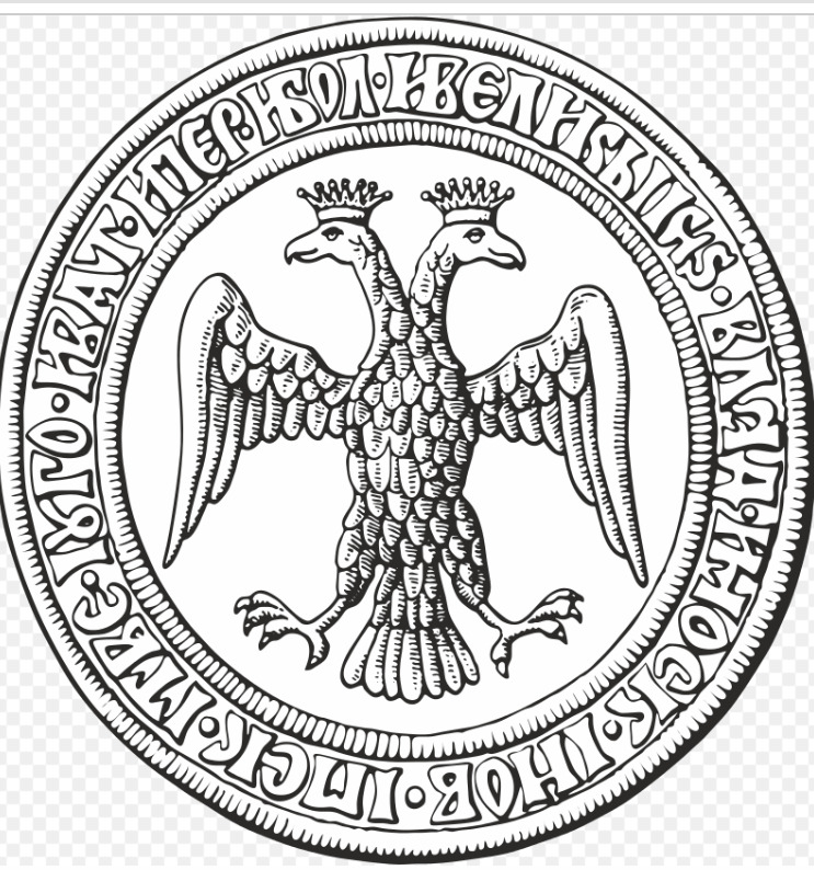 The double-headed eagle, a Byzantine emblem, as Russia's coat of arms in 1497 - Photo: wikipedia.com