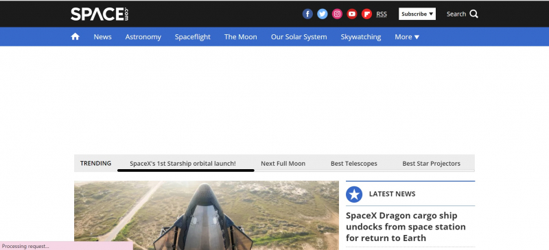 Screenshot of  https://www.space.com/
