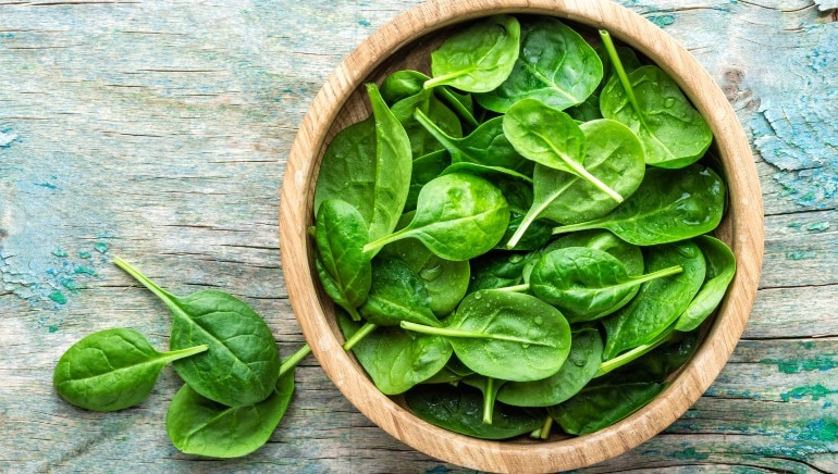 Spinach and other greens