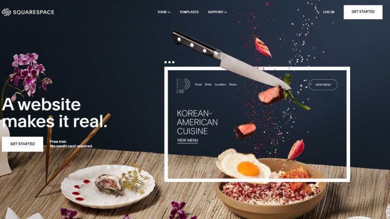 Squarespace is a drag-and-drop editor that allows you to be creative with your website design without needing to know how to code. Photo: bizfly.vn