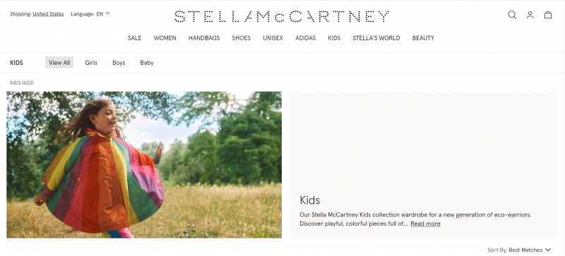 Screenshot of https://www.stellamccartney.com/us/en/kids
