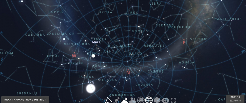Screenshot via https://stellarium-web.org/