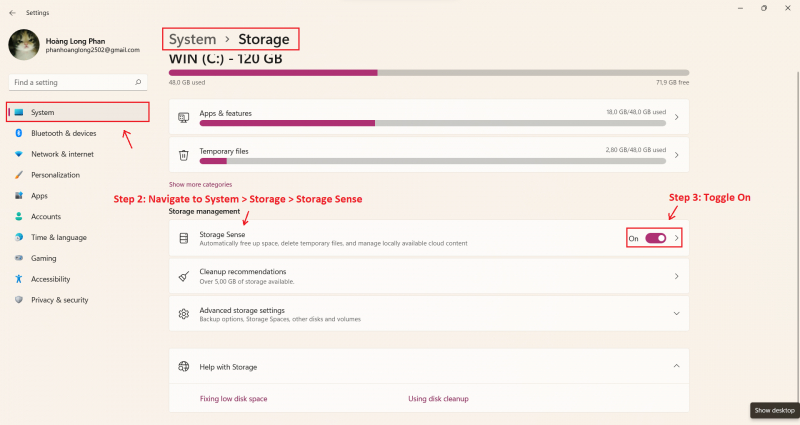 Storage Sense