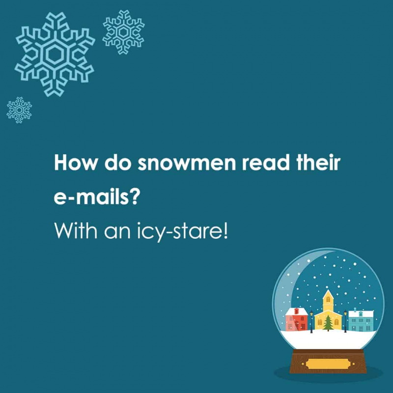 How do snowmen read their e-mails? - Photo collected by Toplist