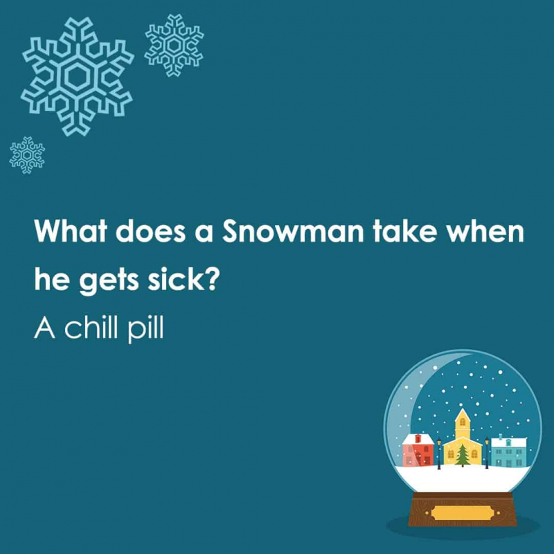What does a Snowman take when he gets sick? - Photo collected by Toplist
