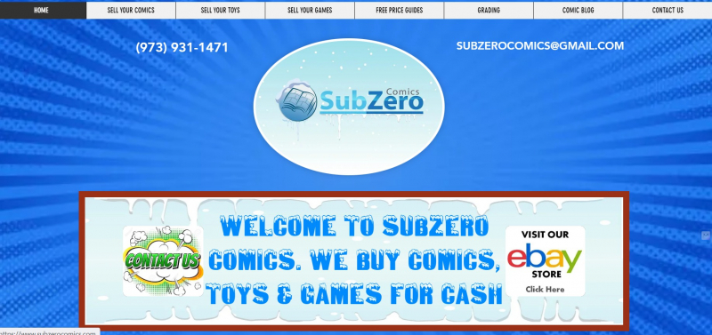 Screenshot of https://www.subzerocomics.com/