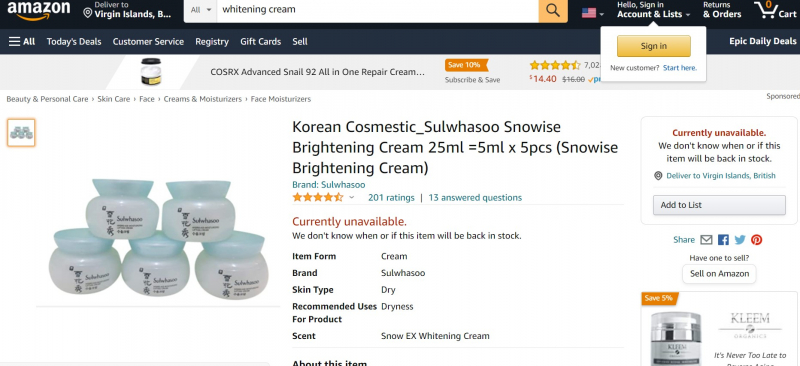 Korean Brightening Cream,https://www.amazon.com/