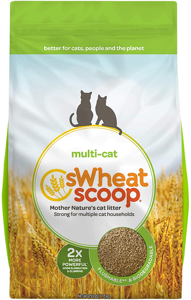 sWheat Scoop Multi-Cat Natural Wheat Cat Litter