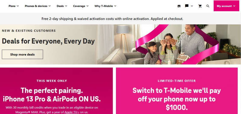 T-Mobile US, Inc is redefining how consumers and businesses buy wireless services through leading product and service innovation- Screenshot photo.