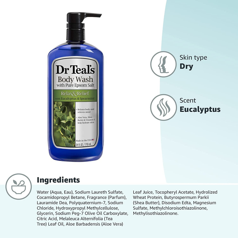 Teal’s Body Wash With Pure Epsom Salt