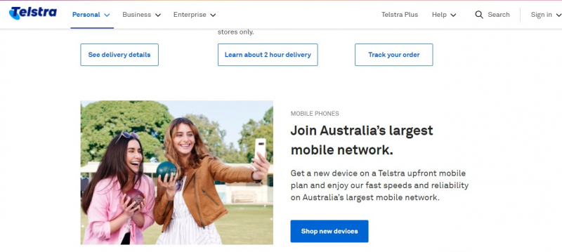 Telstra Corporation Limited is an Australian telecommunications company that builds and operates telecommunications networks- Screenshot photo