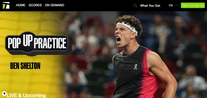 Screenshot via https://www.tennischannel.app/