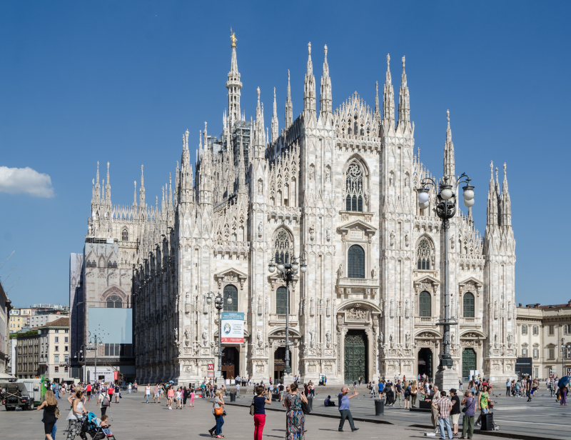 Duomo di Milano is one of the most beautiful churches in the world and one of the most visited attractions in Milan, northern Italy - Source: Wikimedia Commons