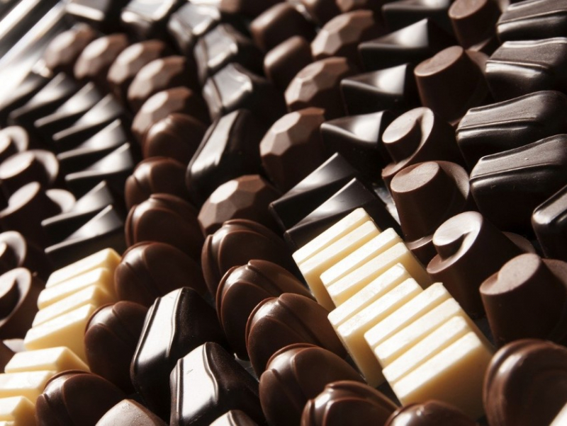 Each type of chocolate looks delicious and fragrant.