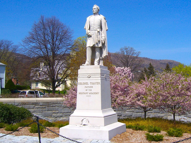 Thayer's statue at West Point - wikimedia.com