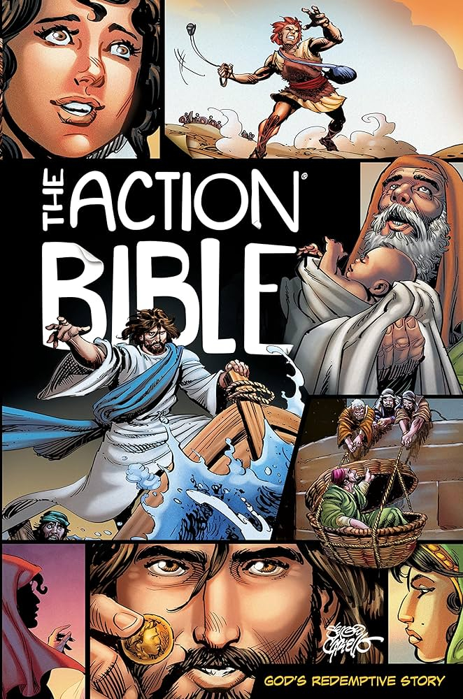 Screenshot of  https://www.amazon.com/s?k=%22The+Action+Bible%22+by+Sergio+Cariello&i=stripbooks-intl-ship&crid=17WVI3YDM6QQW&sprefix=the+action+bible+by+%2Cstripbooks-intl-ship%2C434&ref=nb_sb_noss_2