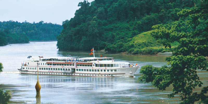 The Belmond to Mandalay Road is a river cruiser in Myanmar and formerly known as Burma  -  Belmond