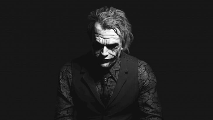 Photo on HD Wallpapers: https://www.hdwallpapers.net/tv-and-movies/the-joker-black-and-white-portrait-wallpaper-1079.htm