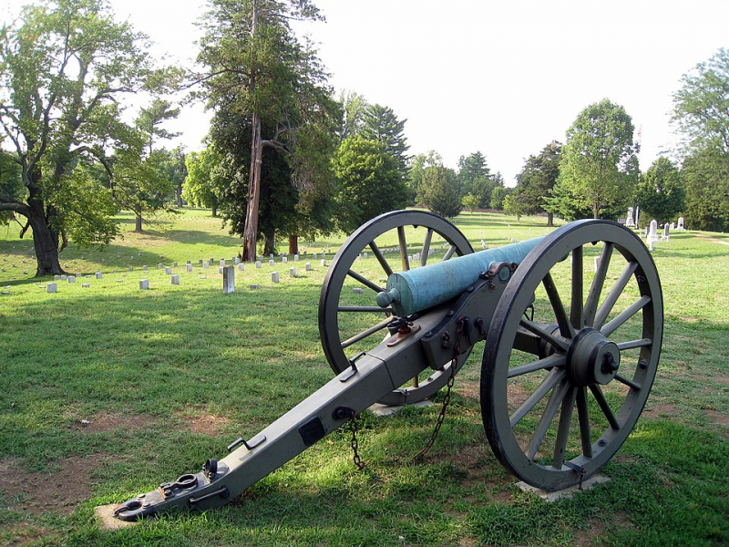 A piece of artillery from the historic Washington Artillery -en.wikipedia.org