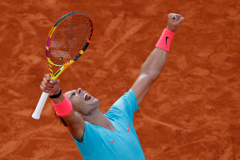 Rafael Nadal with 21st Grand Slam title