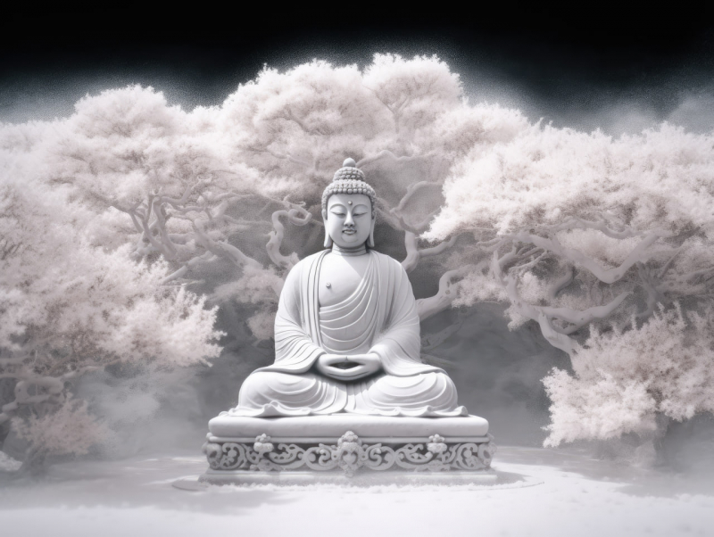 Photo on Wikimedia Commons (https://commons.wikimedia.org/wiki/File:Buddha_in_Meditation_2023-05-09-5.jpg)
