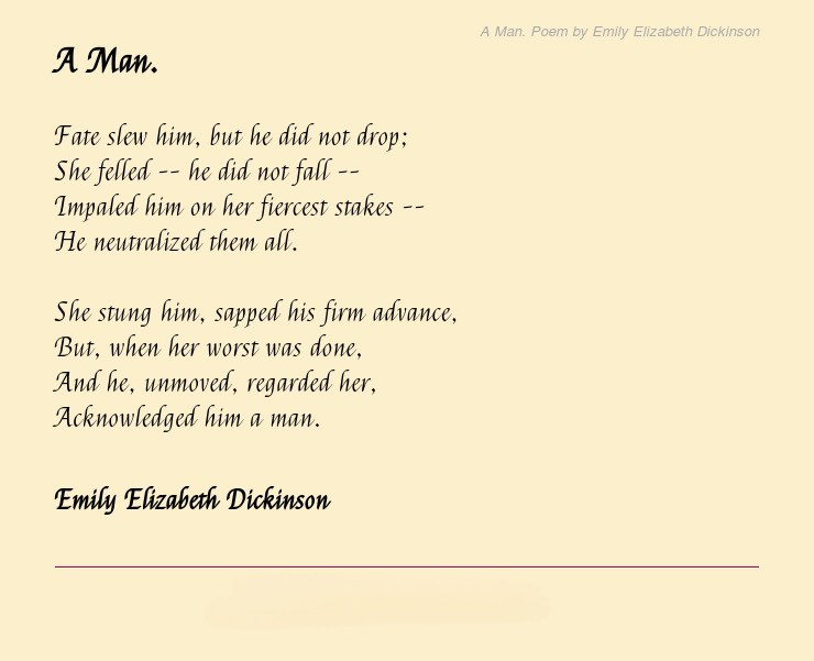 Poem about mysterious man. - Photo: https://internetpoem.com/