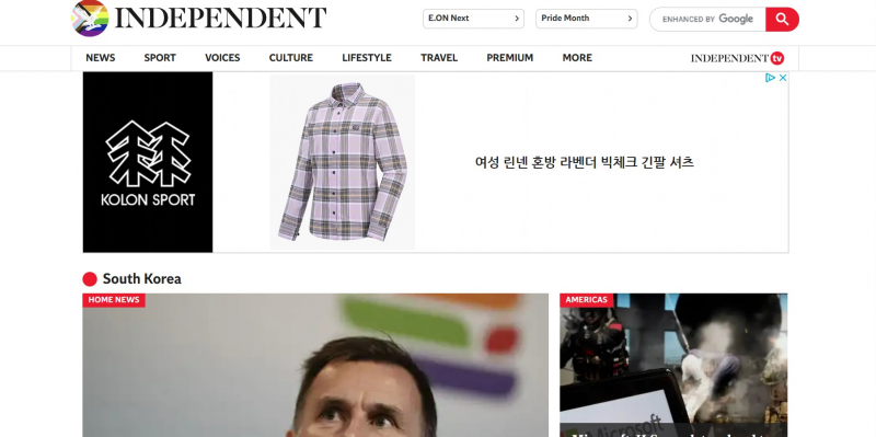 Screenshot via https://www.independent.co.uk/topic/south-korea