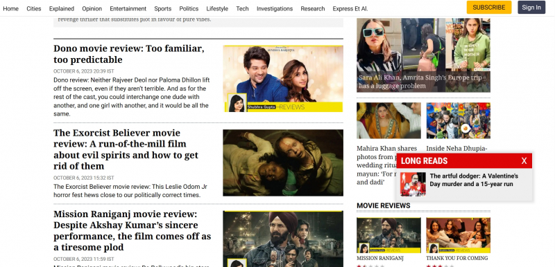 Screenshot via https://indianexpress.com/section/entertainment/movie-review/