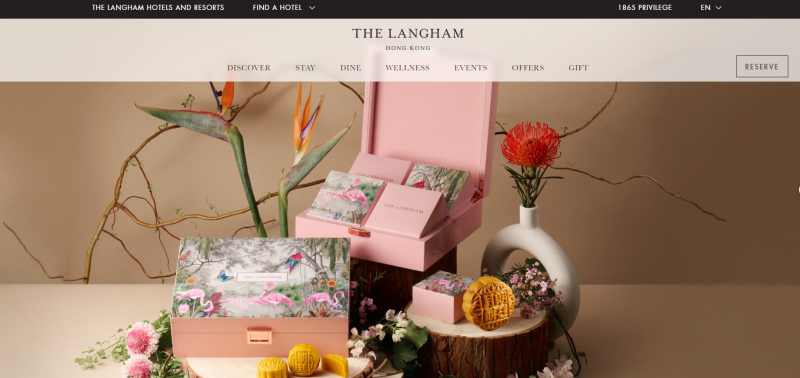The Langham's website