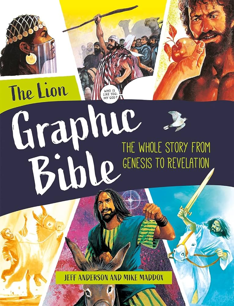 Screenshot of https://www.amazon.com/s?k=%22The+Lion+Graphic+Bible%22+by+Jeff+Anderson%2C+Mike+Maddox&i=stripbooks-intl-ship&crid=3DBBVDR9EJE0A&sprefix=the+lion+graphic+bible+by+%2Cstripbooks-intl-ship%2C605&ref=nb_sb_noss