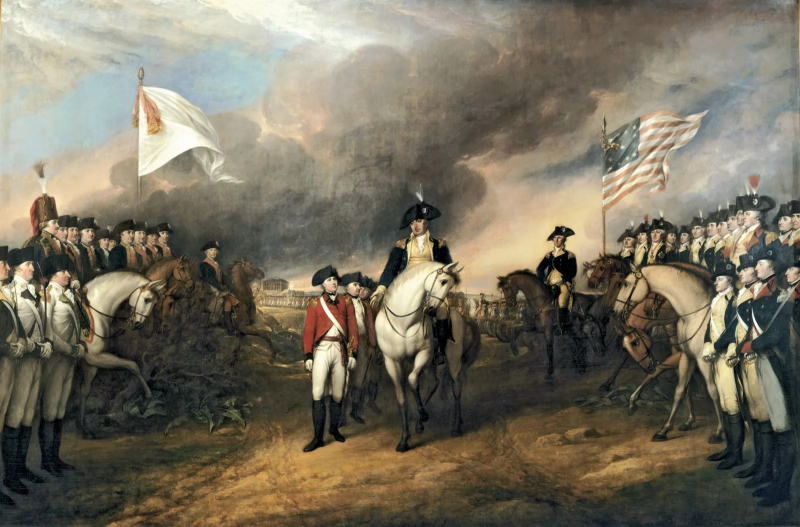 Marquis de Lafayette, Alexander Hamilton, John Laurens and Washington - www.britannica.com