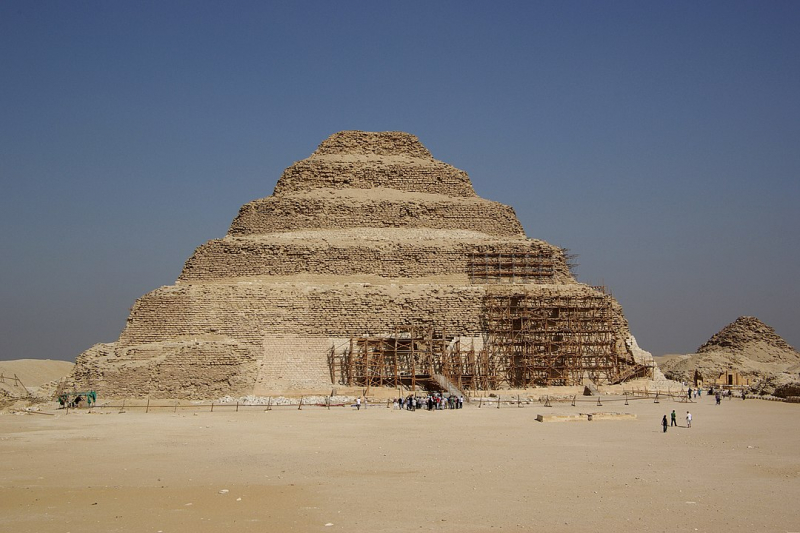 The Pyramid of Djoser at Saqqara -en.wikipedia.org