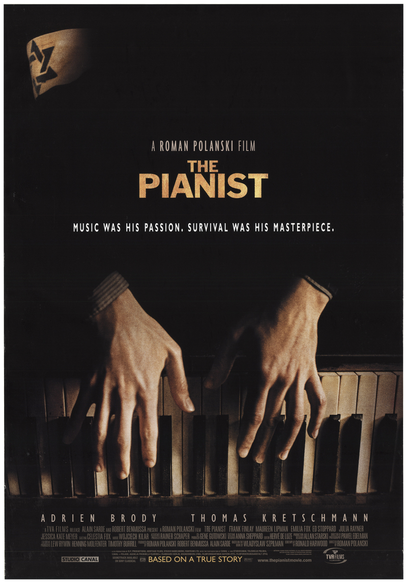 The Pianist, The 2002 Original Movie Poster. Photo: FFF Movie Posters